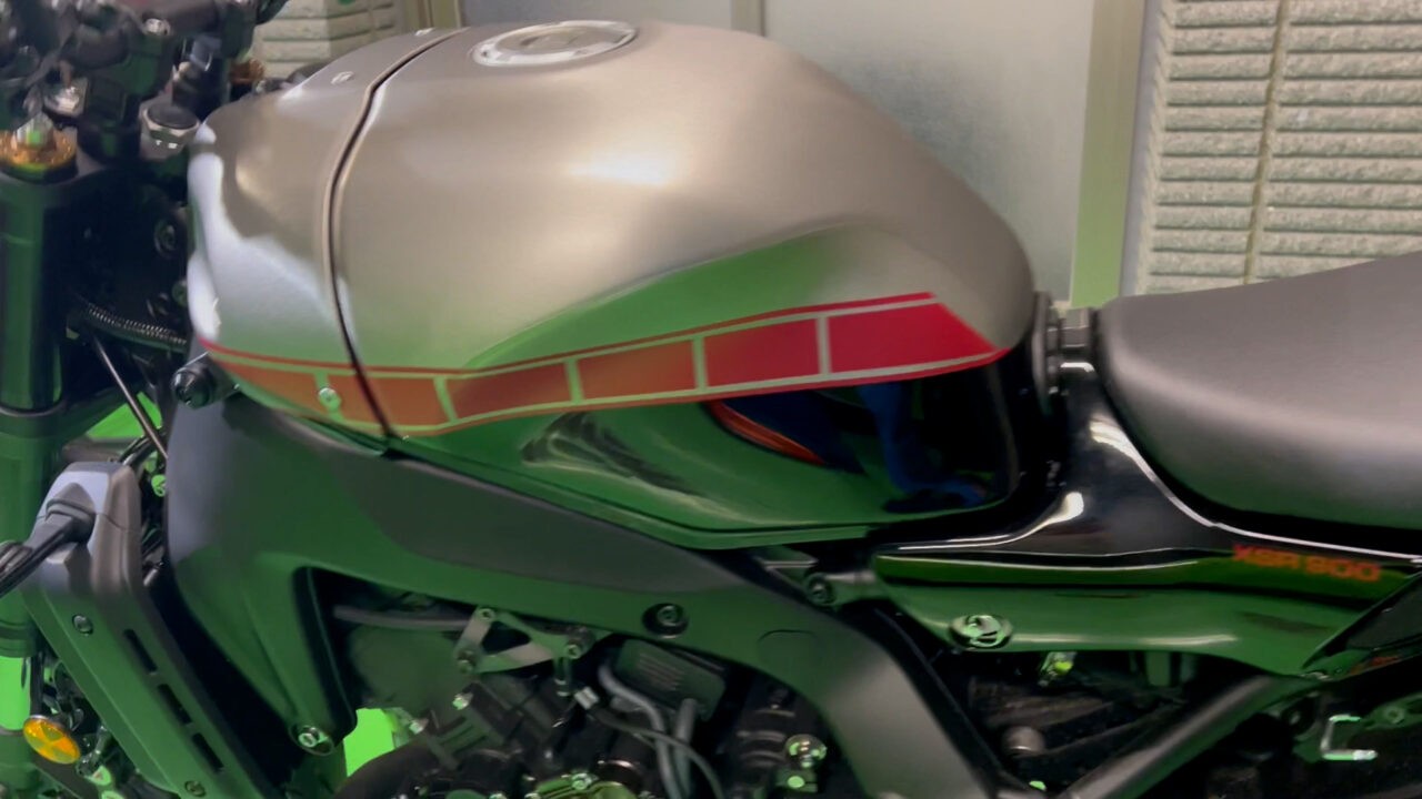 YAMAHA グリーンタンク ストライプデザイン 青春のQ・4（Quarter・4